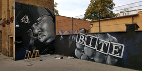 Der Biss, 100 x 50 cm